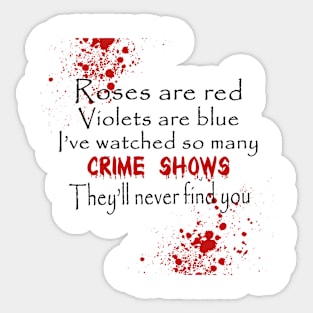 True Crime Fan Sticker